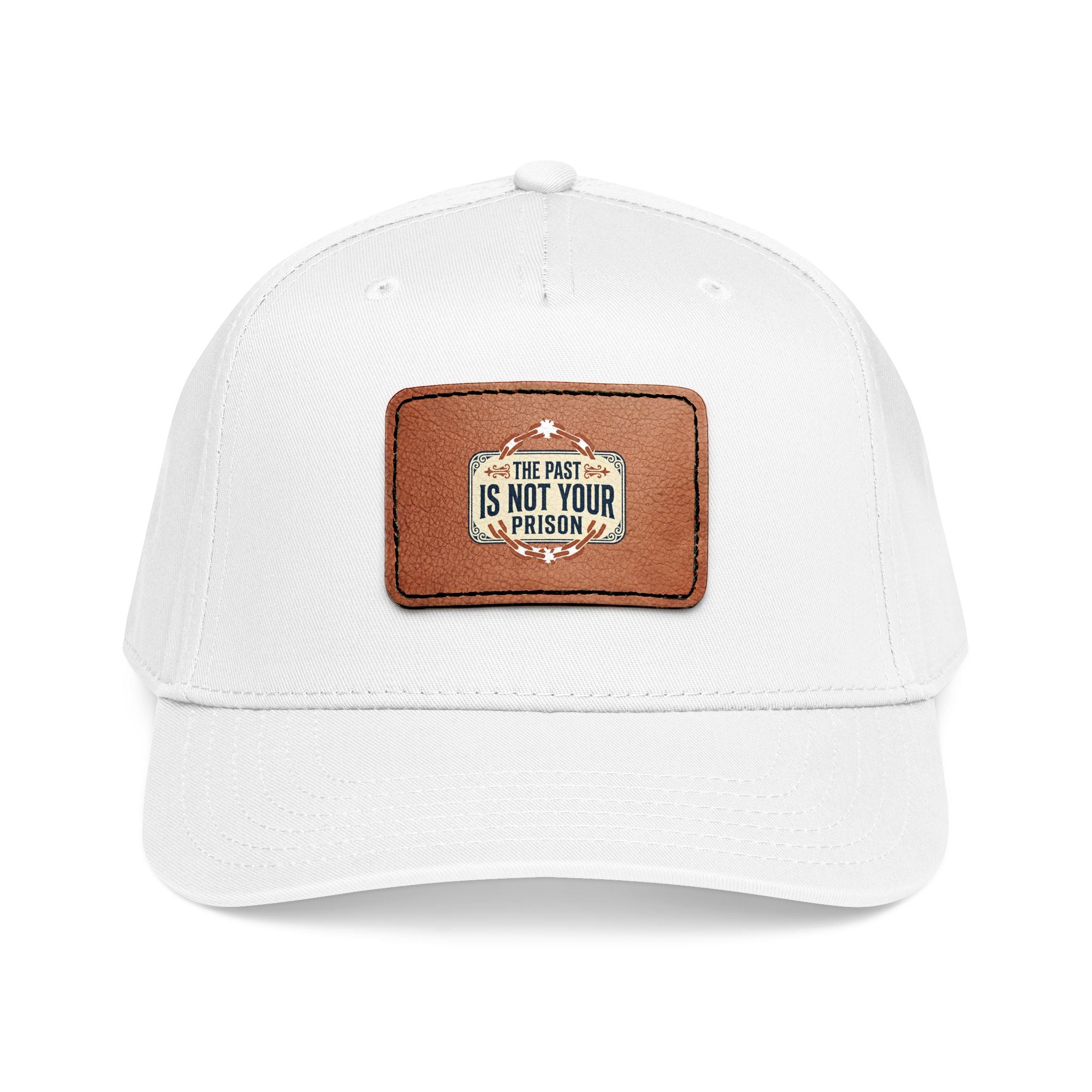Leather Patch Baseball Cap | Mid Profile Structured Hat