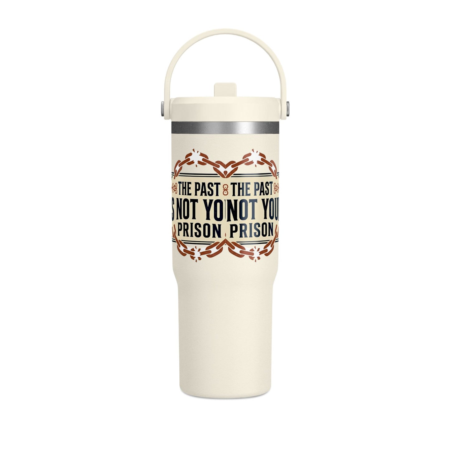 Nomad Tumbler — 32oz Insulated Travel Bottle | "The Past Is Not Your Prison"