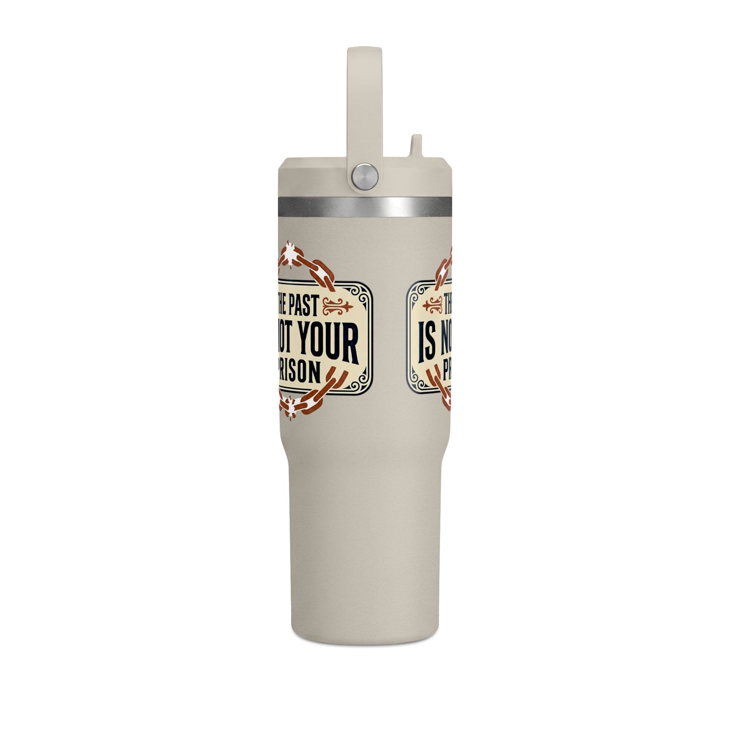 Nomad Tumbler — 32oz Insulated Travel Bottle | "The Past Is Not Your Prison"