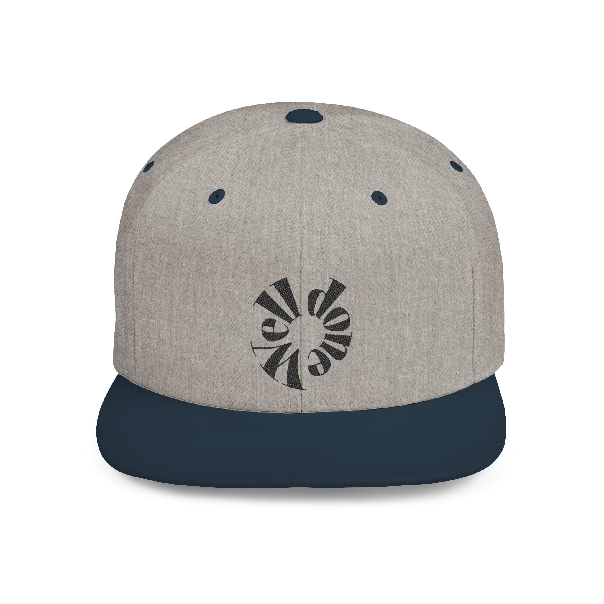 Spiral Sunburst Snapback Hat | Retro Flat Bill Cap