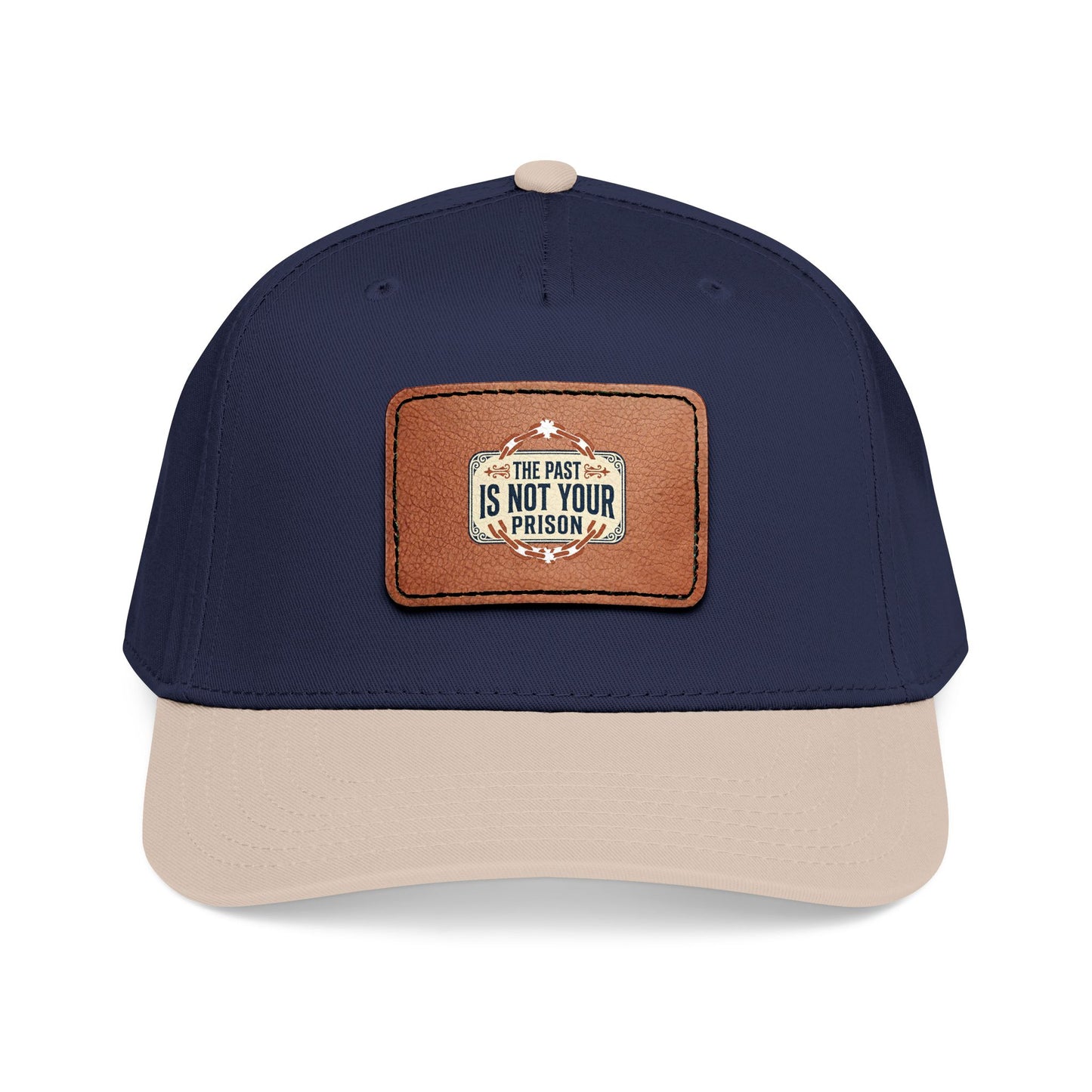 Leather Patch Baseball Cap | Mid Profile Structured Hat
