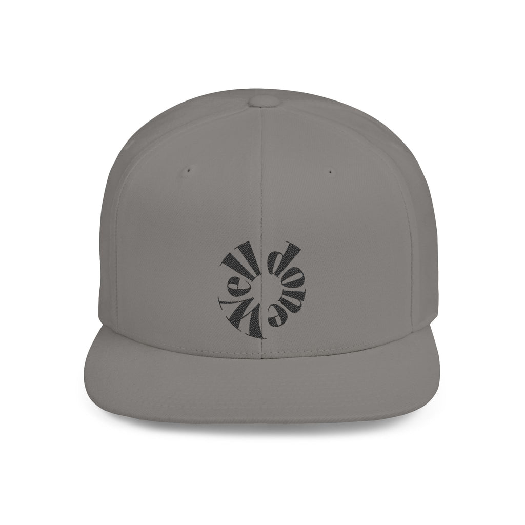 Spiral Sunburst Snapback Hat | Retro Flat Bill Cap