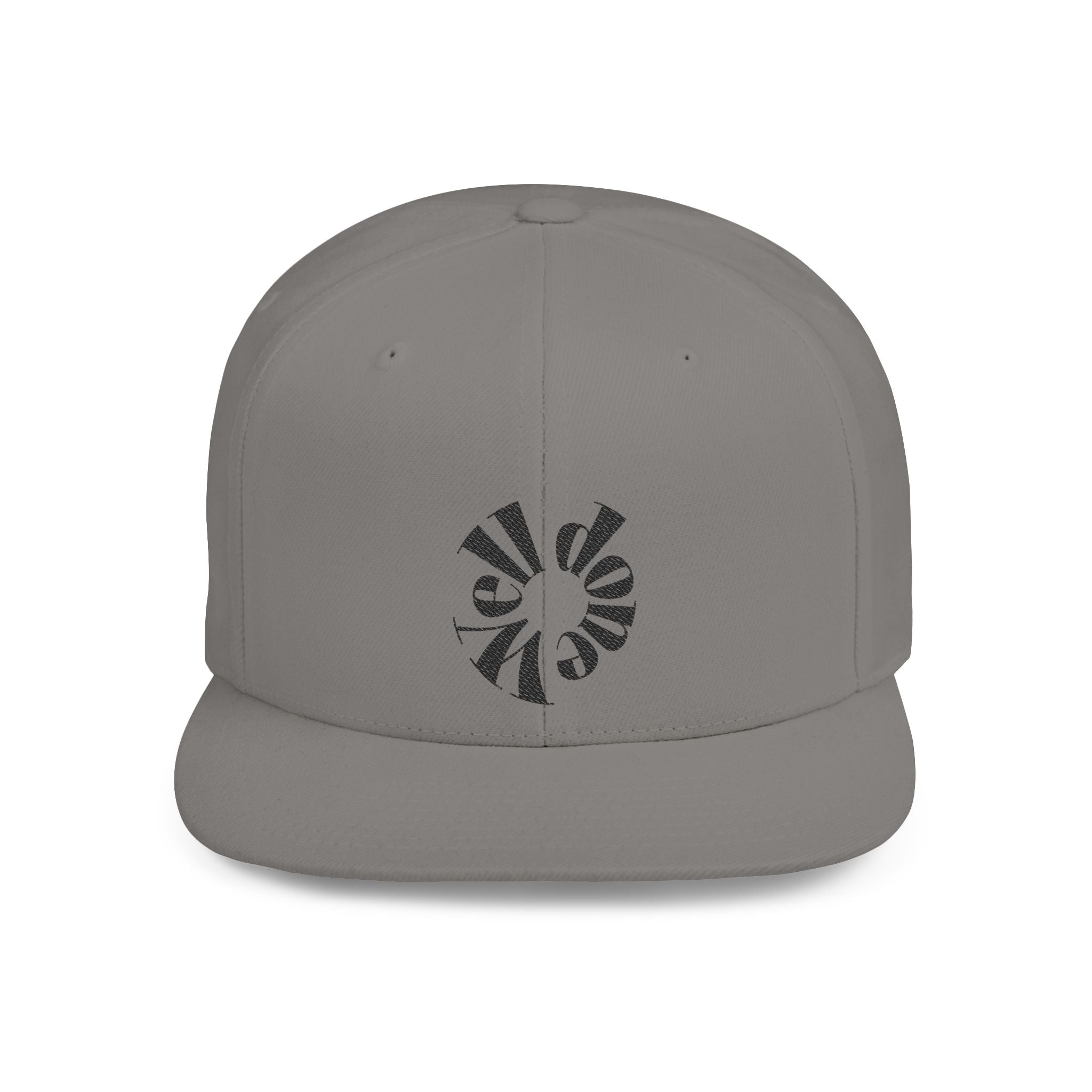 Spiral Sunburst Snapback Hat | Retro Flat Bill Cap