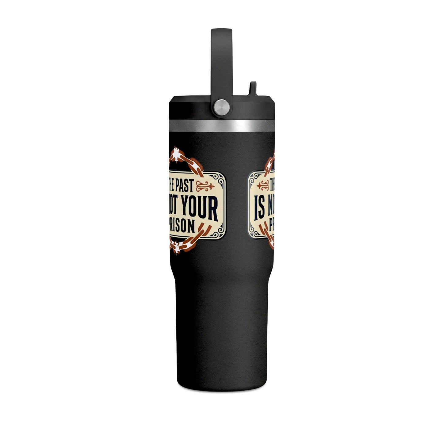 Nomad Tumbler — 32oz Insulated Travel Bottle | "The Past Is Not Your Prison"