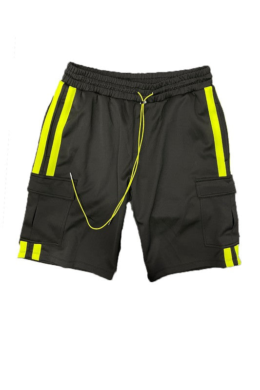 Two Stripe Cargo Pouch Shorts  WEIV   