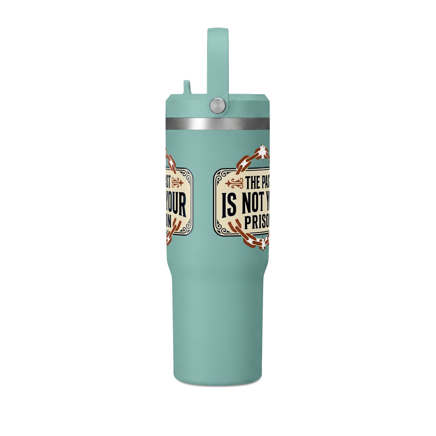 Nomad Tumbler — 32oz Insulated Travel Bottle | "The Past Is Not Your Prison"