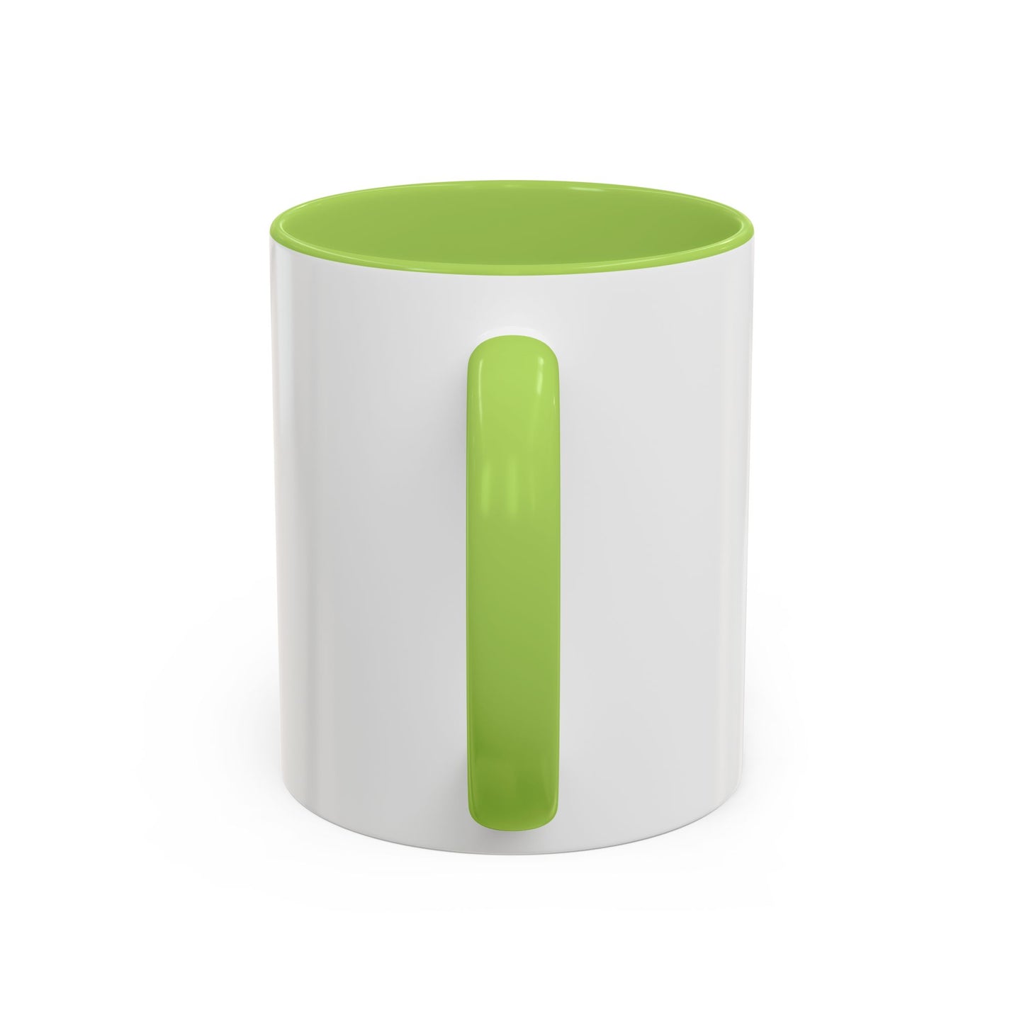 First We Drink Coffee Accent Mug — "First we drink coffee. Then we do stuff."
