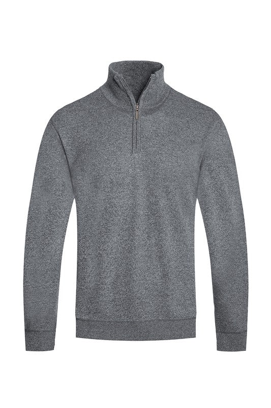 Weiv Mens Knit Quarter Zip Sweater  WEIV   