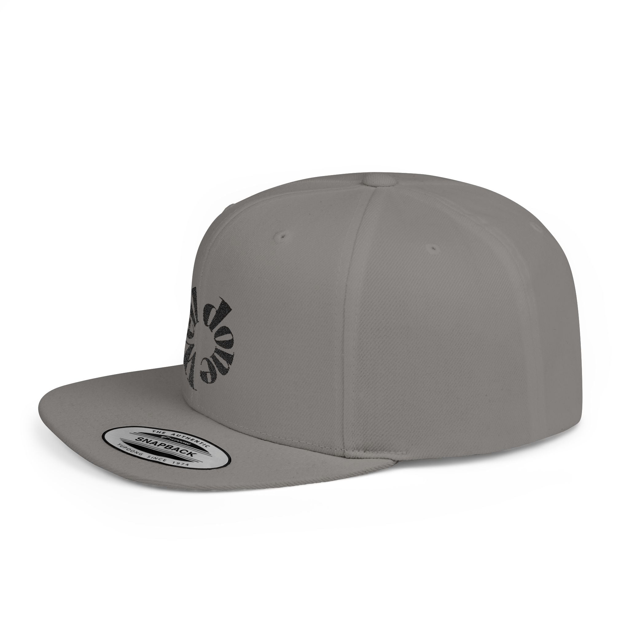 Spiral Sunburst Snapback Hat | Retro Flat Bill Cap