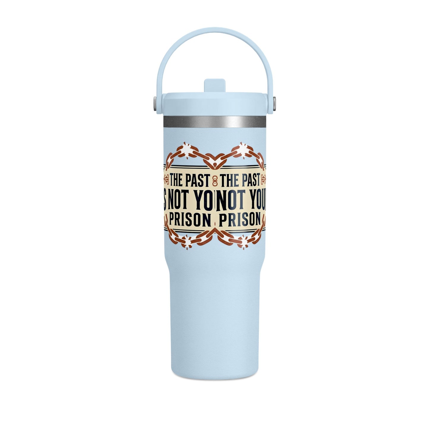 Nomad Tumbler — 32oz Insulated Travel Bottle | "The Past Is Not Your Prison"