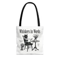 "Whiskers in Words" — The Literary Cat Tote – product view 1