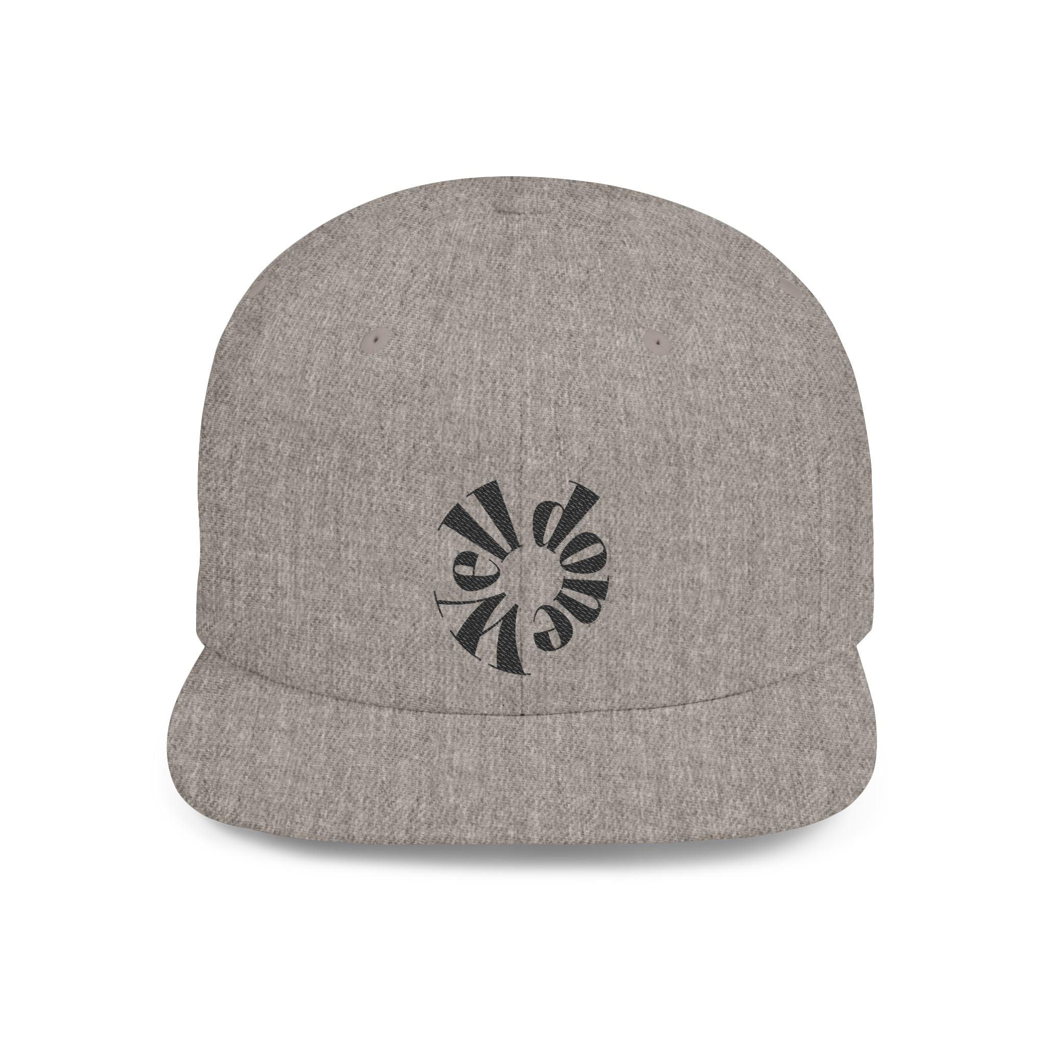 Spiral Sunburst Snapback Hat | Retro Flat Bill Cap