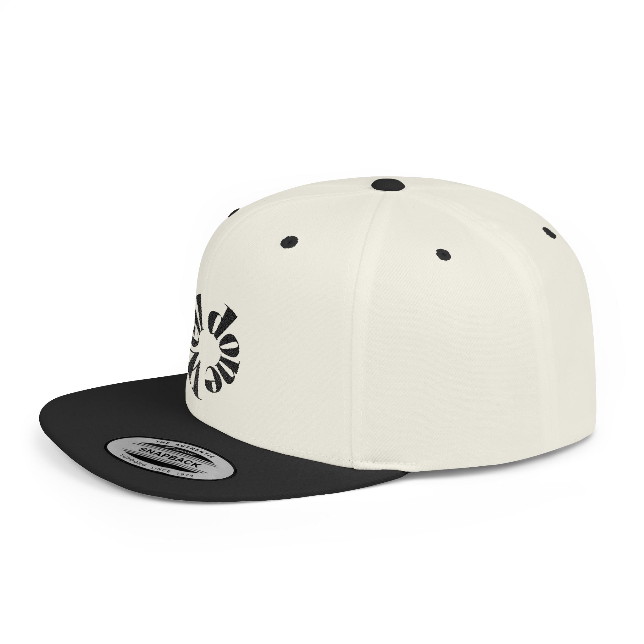 Spiral Sunburst Snapback Hat | Retro Flat Bill Cap