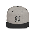 Spiral Sunburst Snapback Hat | Retro Flat Bill Cap