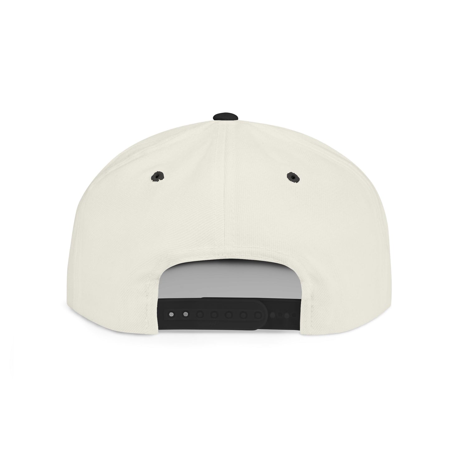 Spiral Sunburst Snapback Hat — Retro Graphic Flat Bill Cap