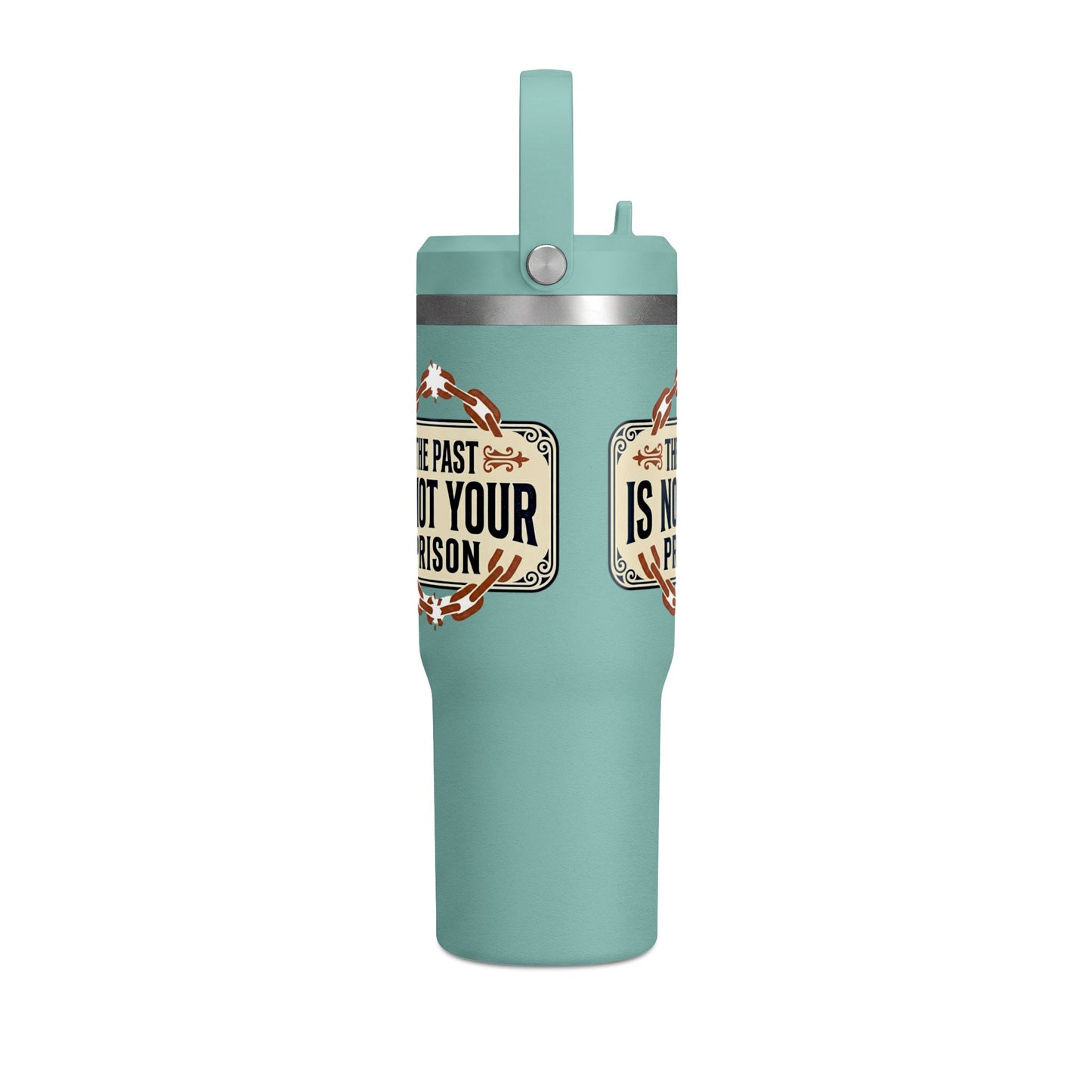 Nomad Tumbler — 32oz Insulated Travel Bottle | "The Past Is Not Your Prison"