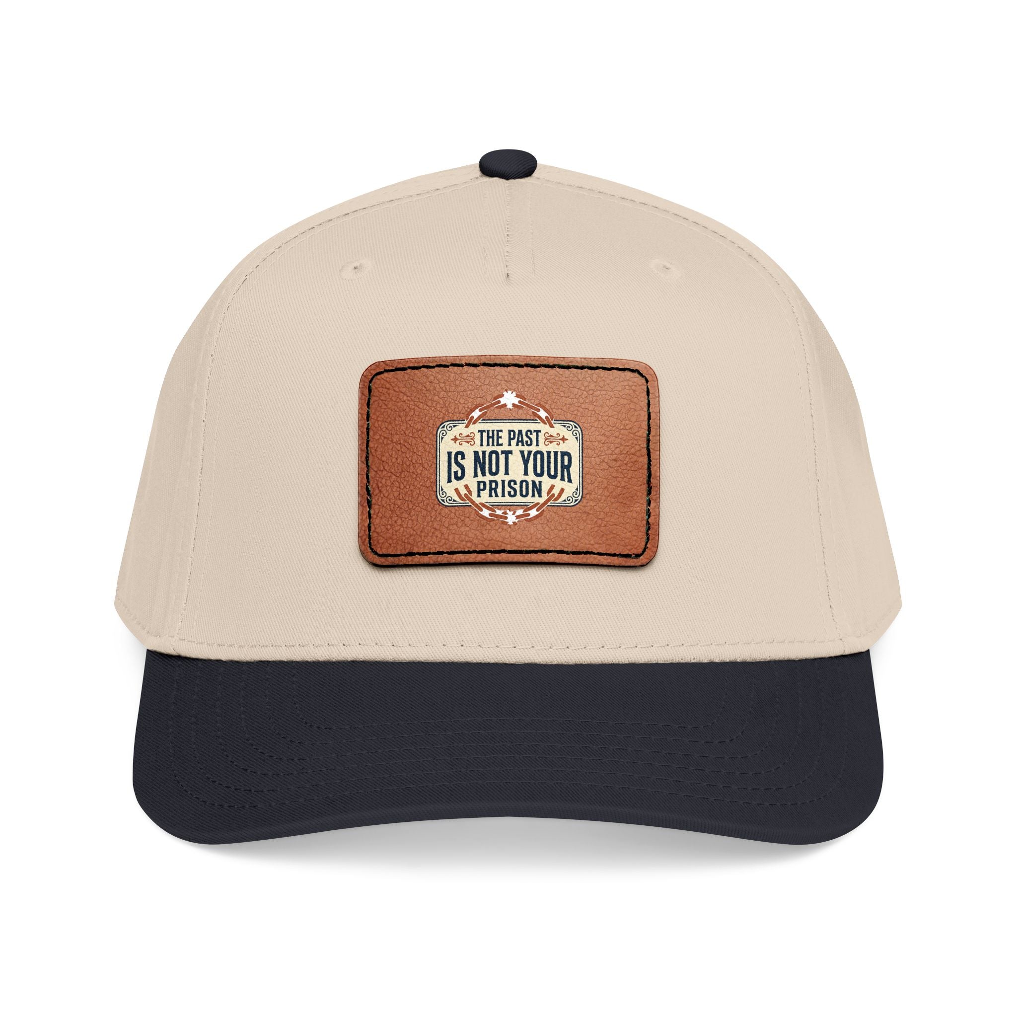 Leather Patch Baseball Cap | Mid Profile Structured Hat