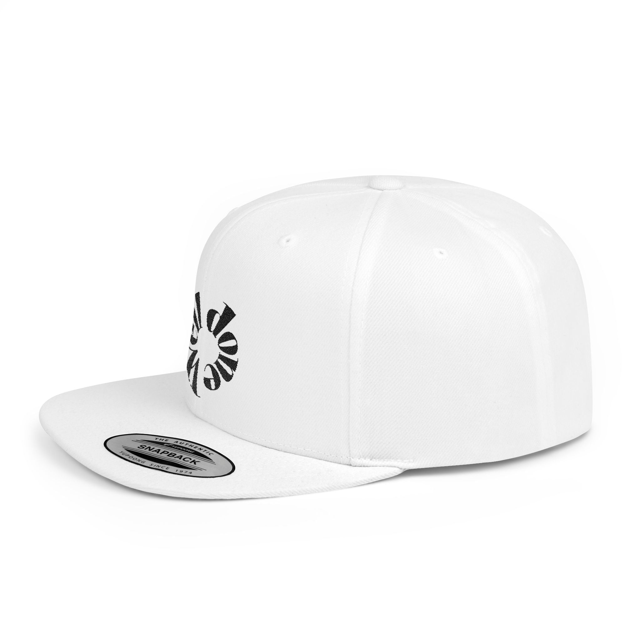 Spiral Sunburst Snapback Hat | Retro Flat Bill Cap