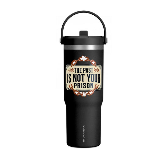 Nomad Tumbler — 32oz Insulated Travel Bottle | "The Past Is Not Your Prison"