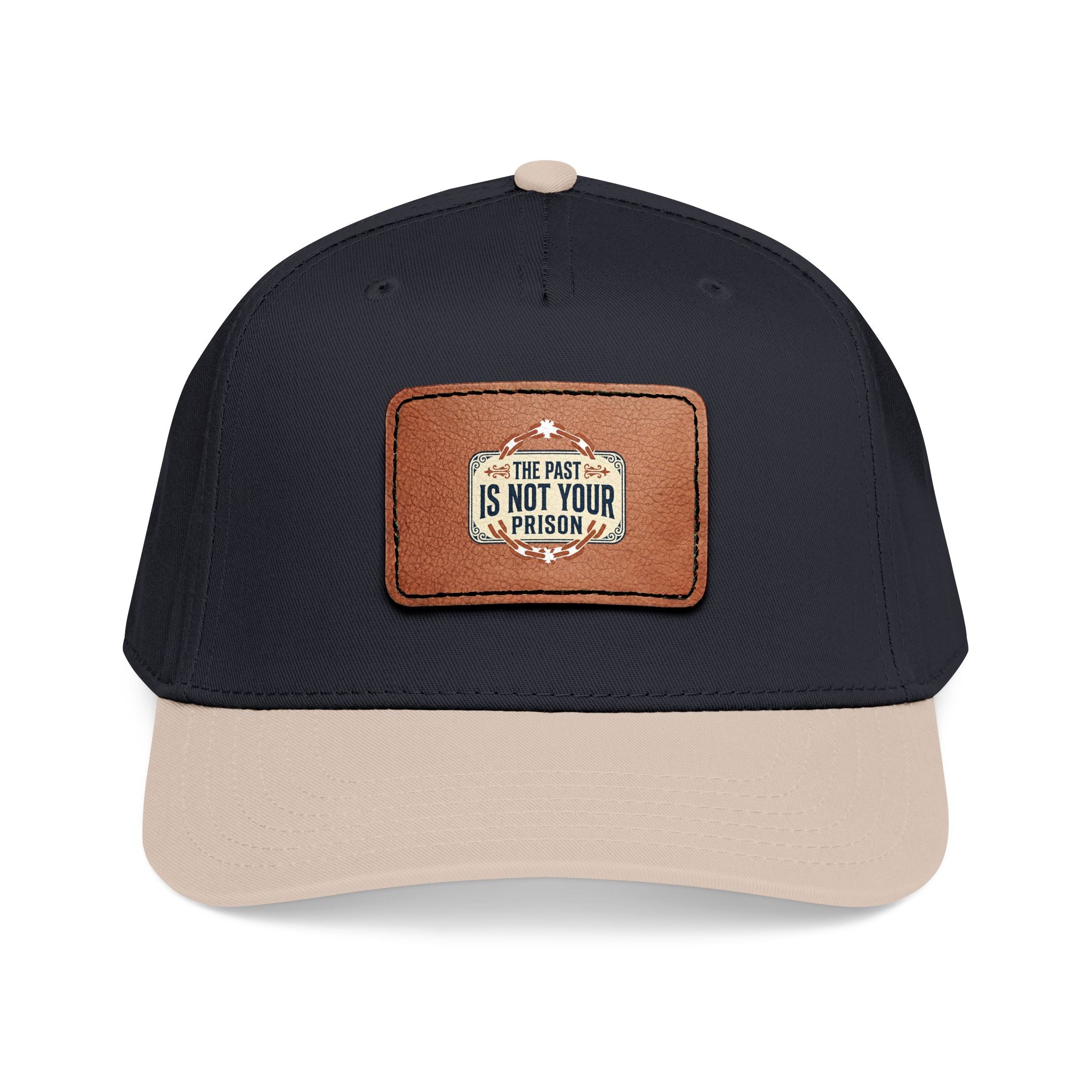 Leather Patch Baseball Cap | Mid Profile Structured Hat
