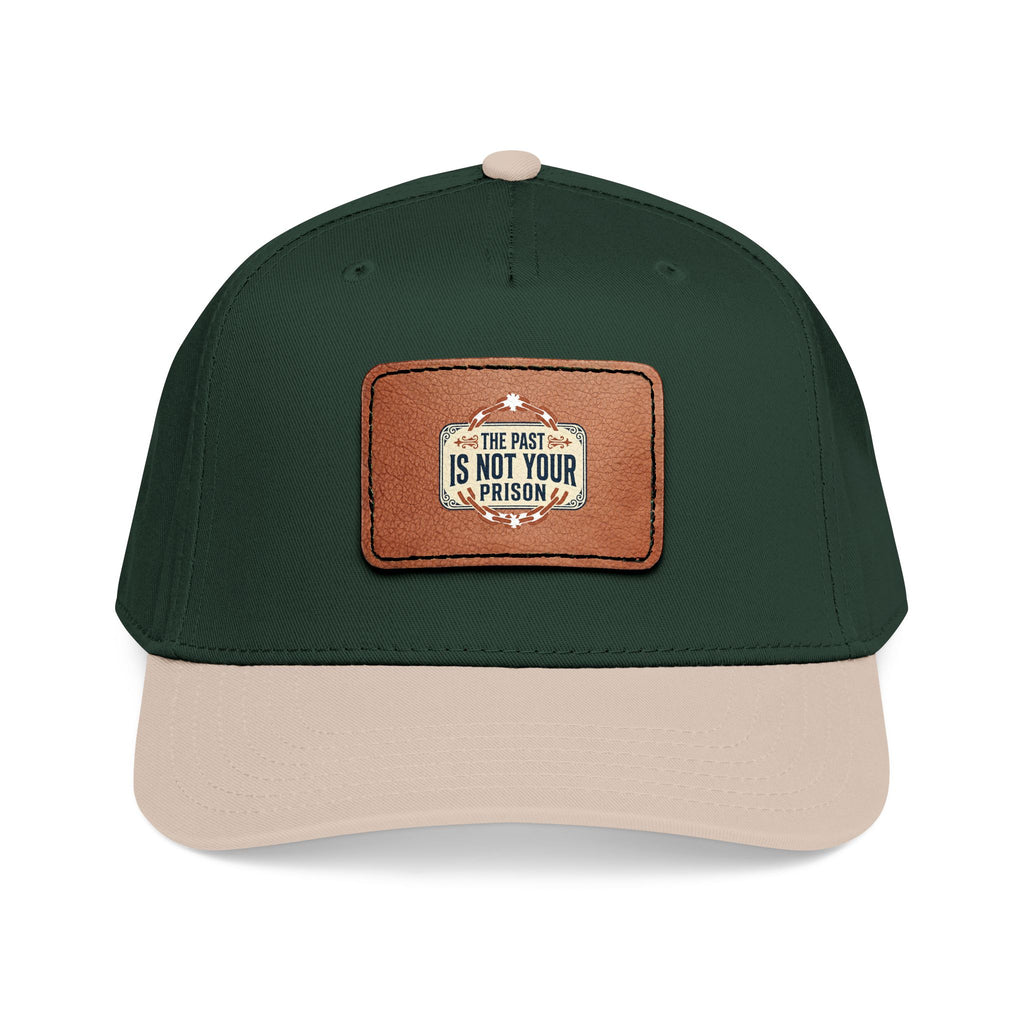 Leather Patch Baseball Cap | Mid Profile Structured Hat