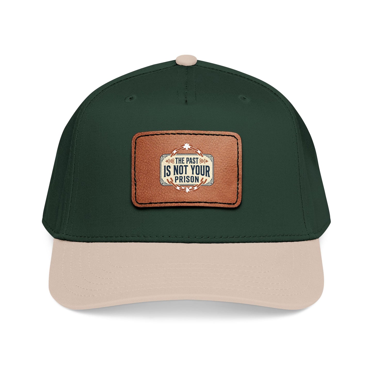 Leather Patch Baseball Cap | Mid Profile Structured Hat