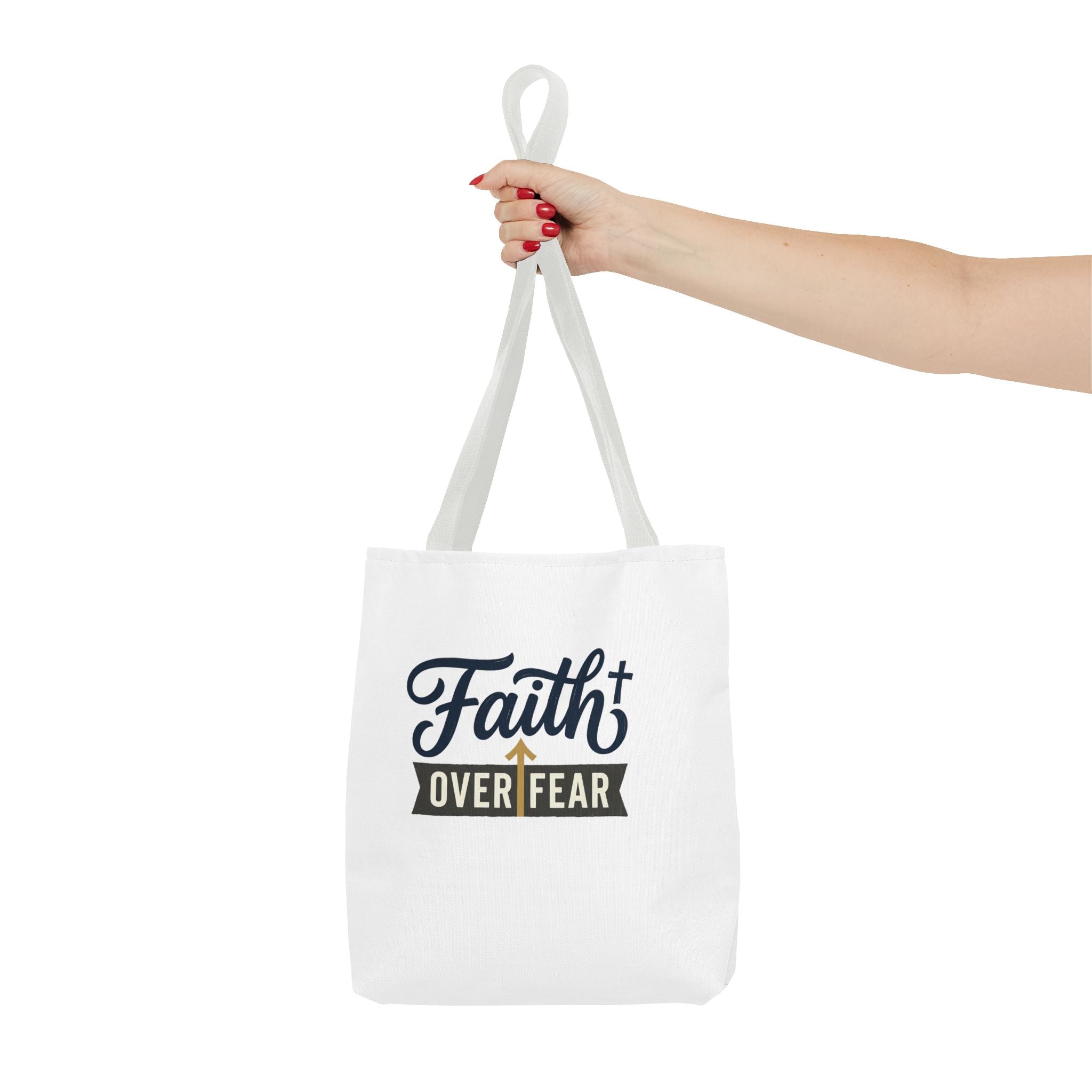 Faith Over Fear Tote Bag – Inspirational Christian Gift for Women