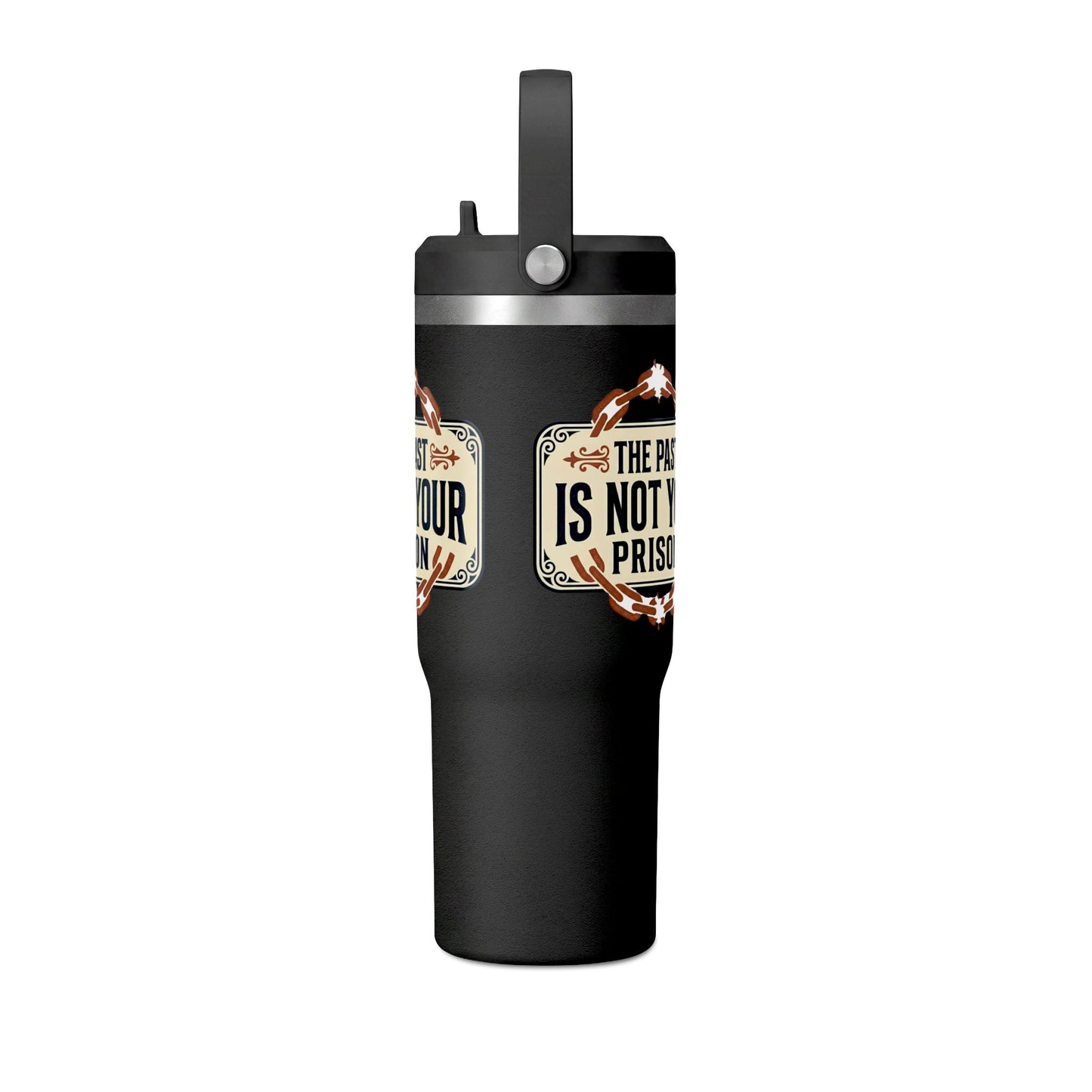 Nomad Tumbler — 32oz Insulated Travel Bottle | "The Past Is Not Your Prison"