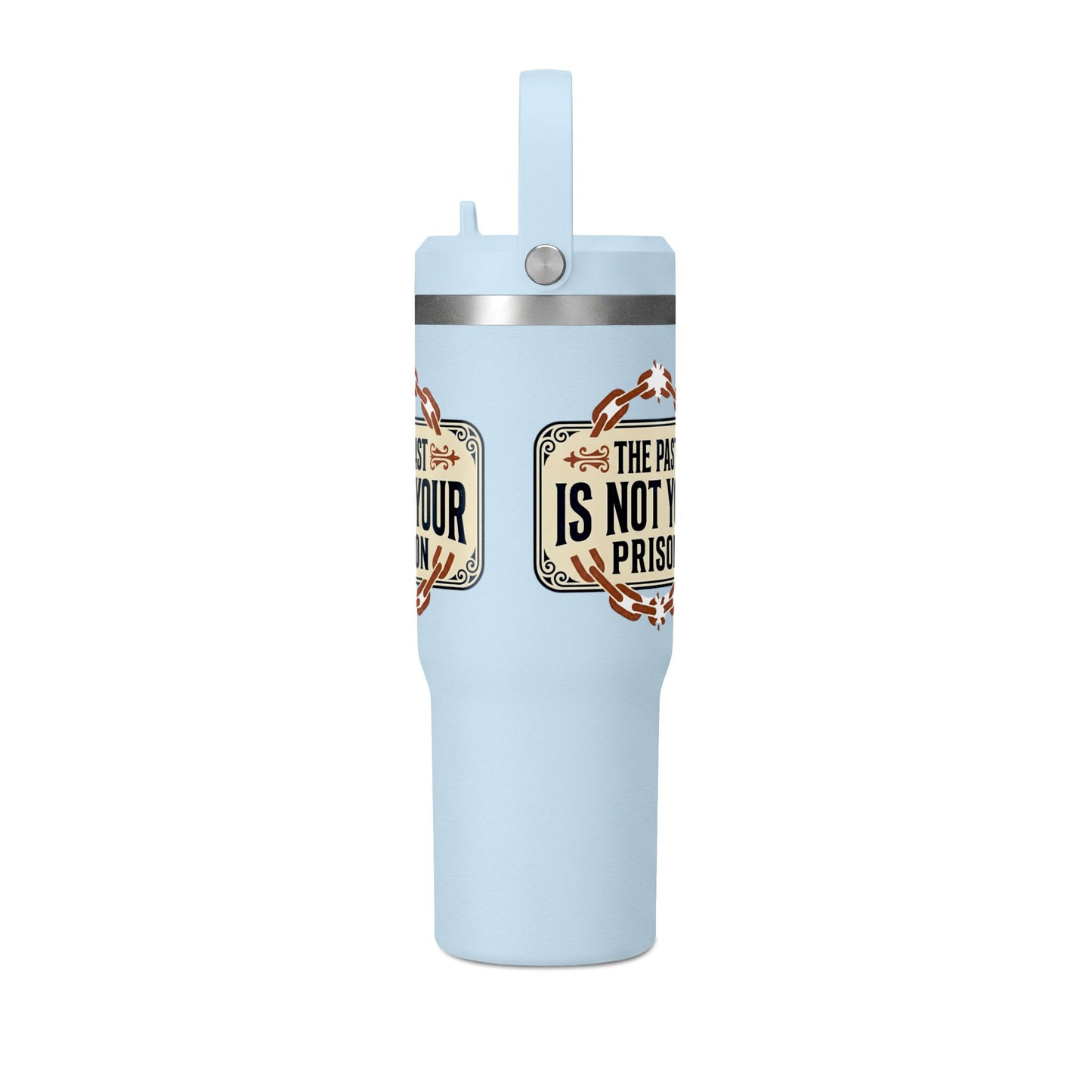 Nomad Tumbler — 32oz Insulated Travel Bottle | "The Past Is Not Your Prison"