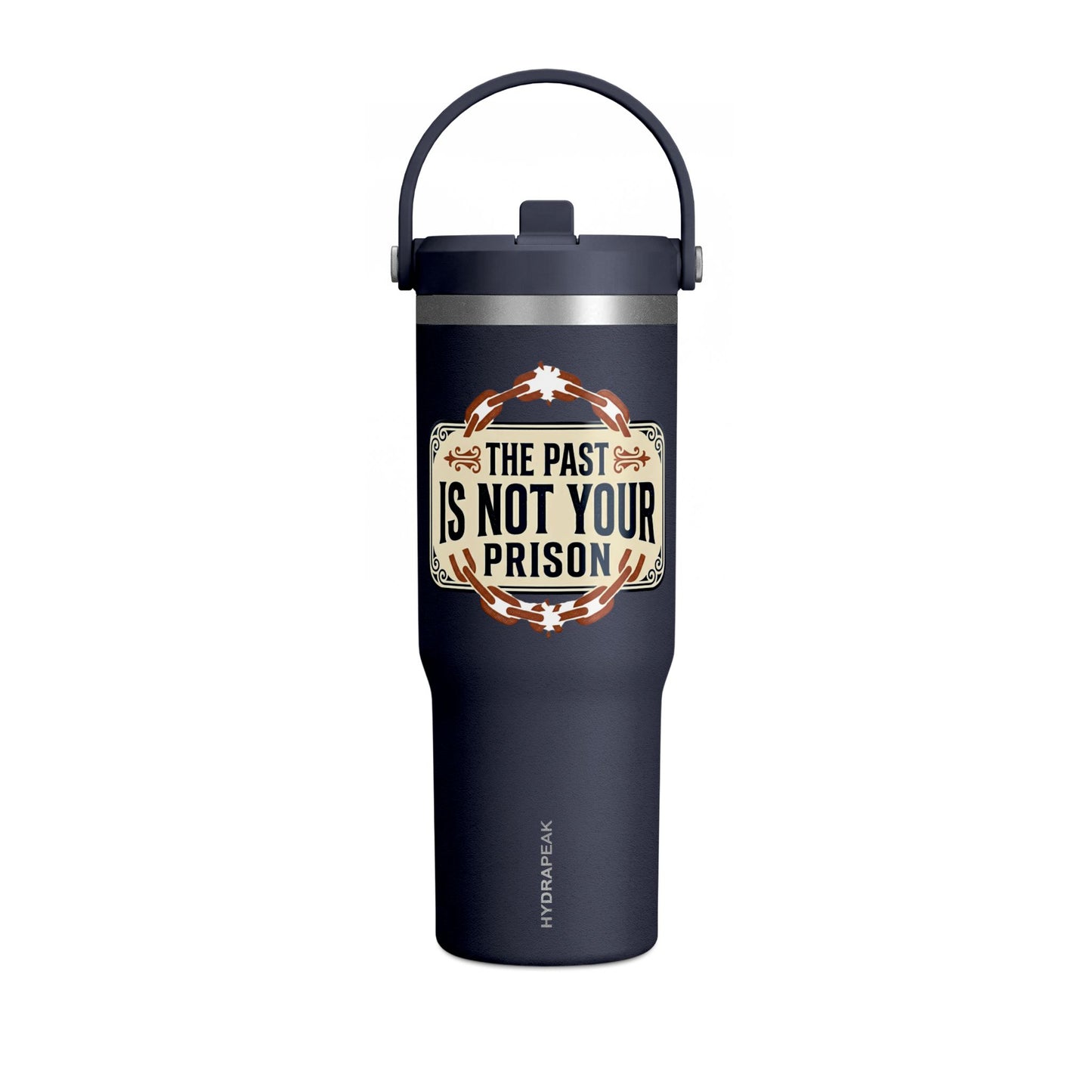 Nomad Tumbler — 32oz Insulated Travel Bottle | "The Past Is Not Your Prison"