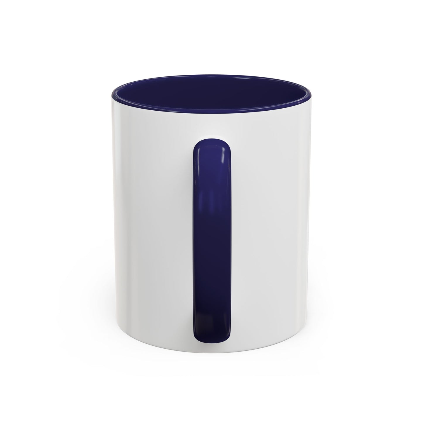 First We Drink Coffee Accent Mug — "First we drink coffee. Then we do stuff."