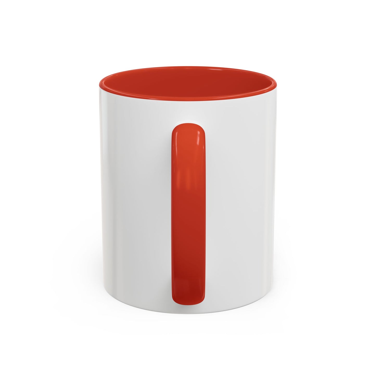 First We Drink Coffee Accent Mug — "First we drink coffee. Then we do stuff."