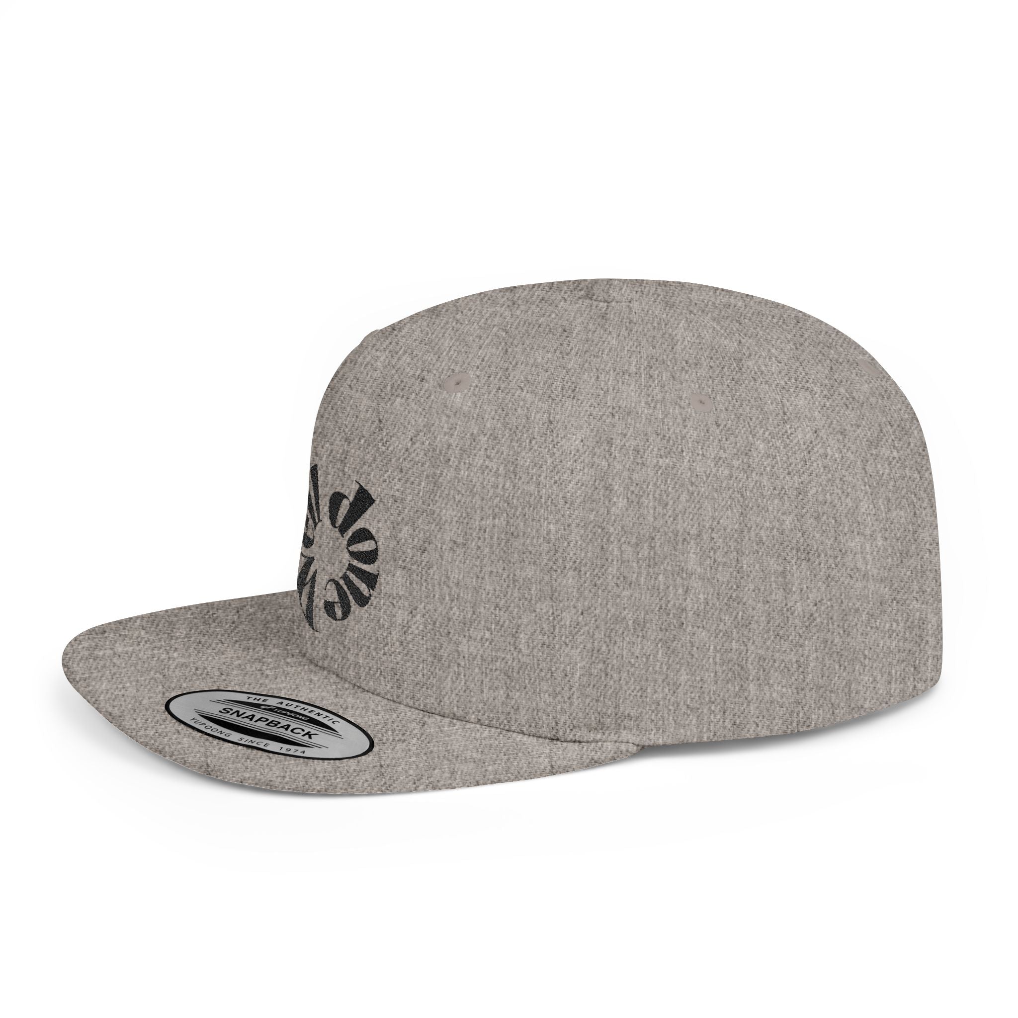 Spiral Sunburst Snapback Hat | Retro Flat Bill Cap