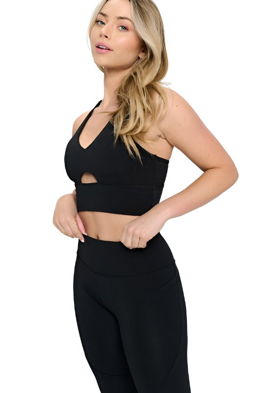 Yoga sets Two Piece Activewear Set with Cut-Out detail for fitness Activewear OTOS Active   