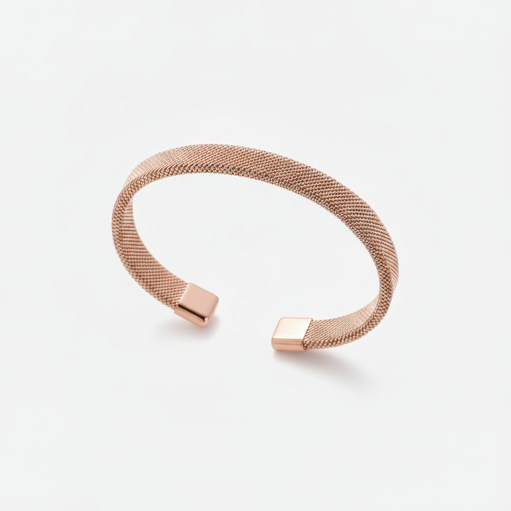 Gold Mesh Cuff Bracelet