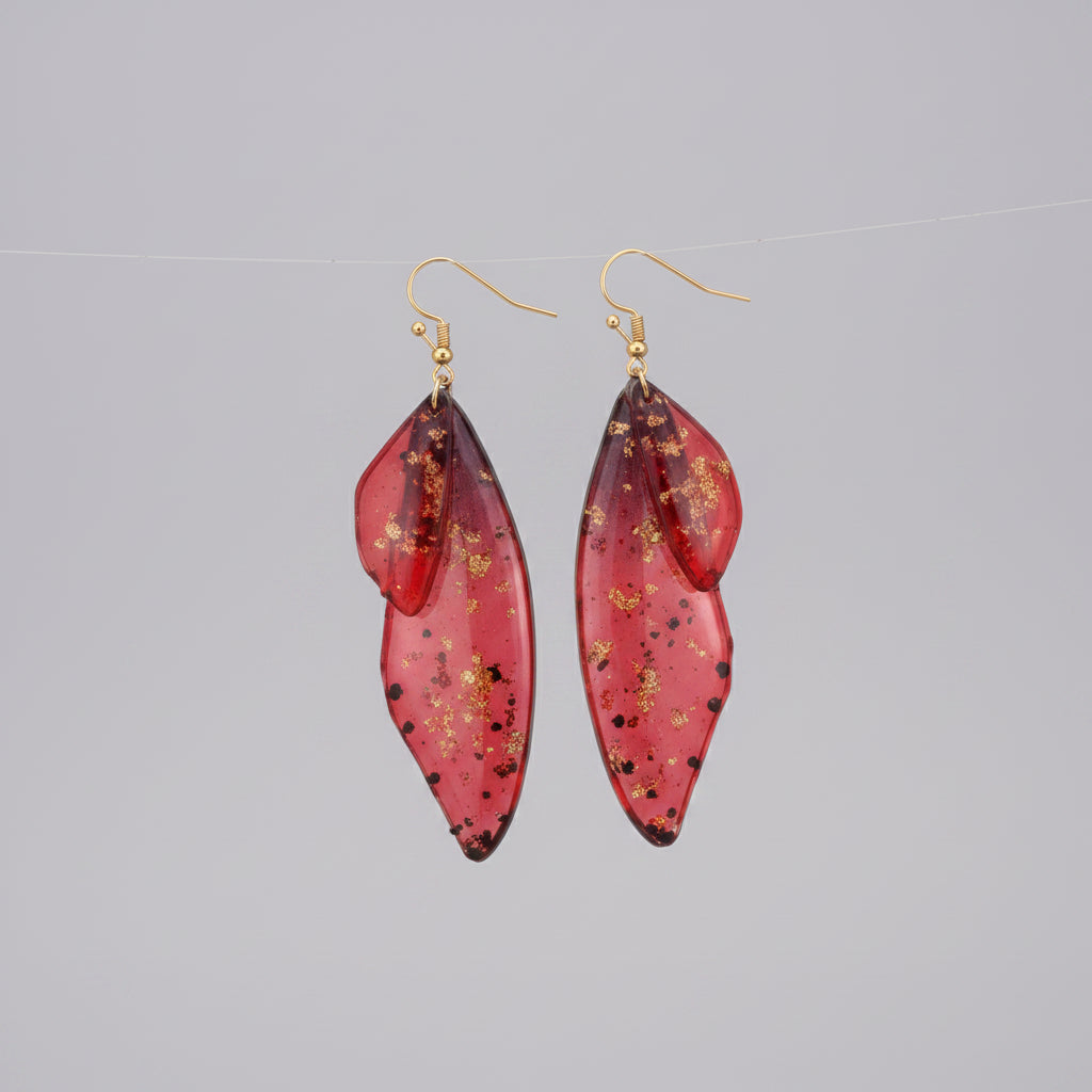 Ethereal Butterfly Wing Drop Earrings