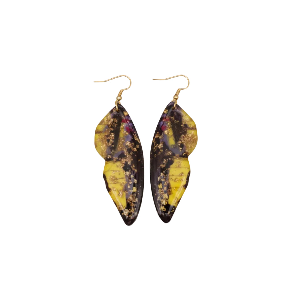 Ethereal Butterfly Wing Drop Earrings