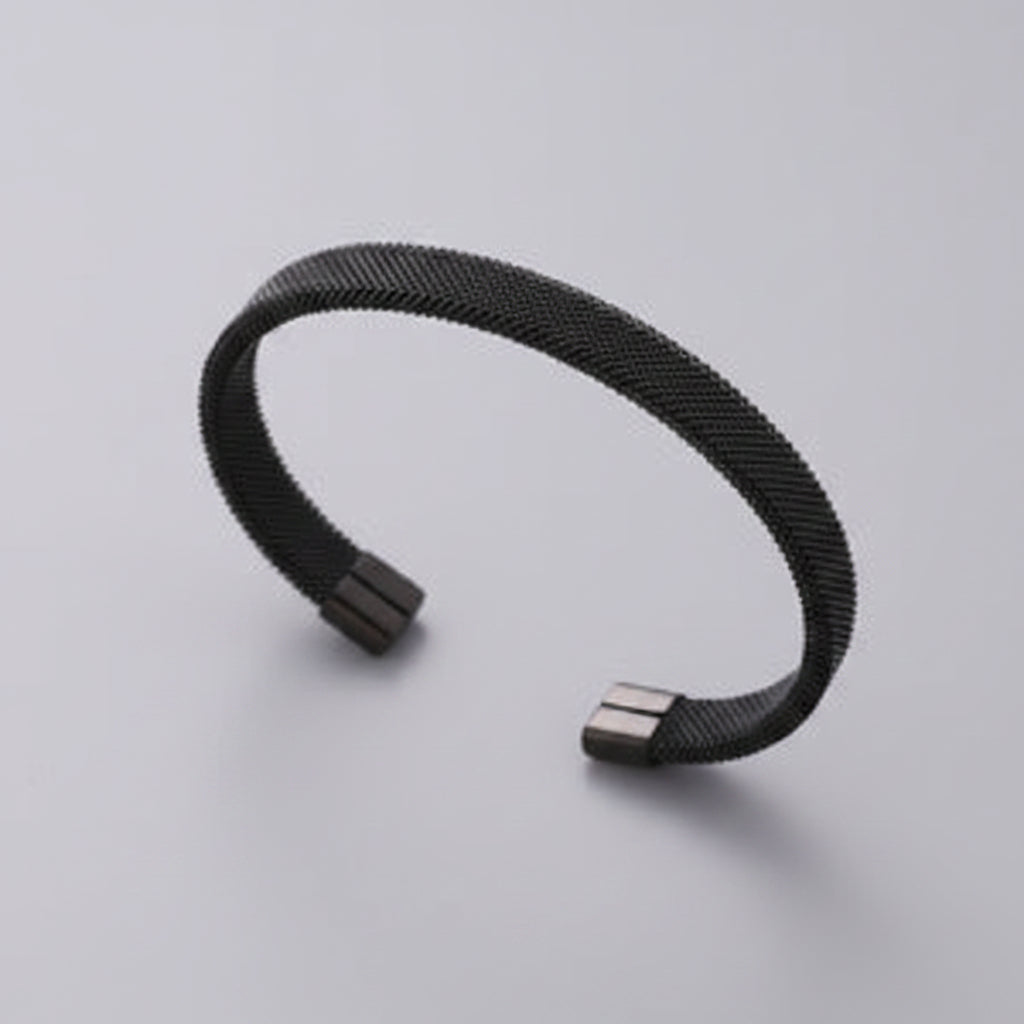 Stainless Steel Mesh Cuff Bracelet
