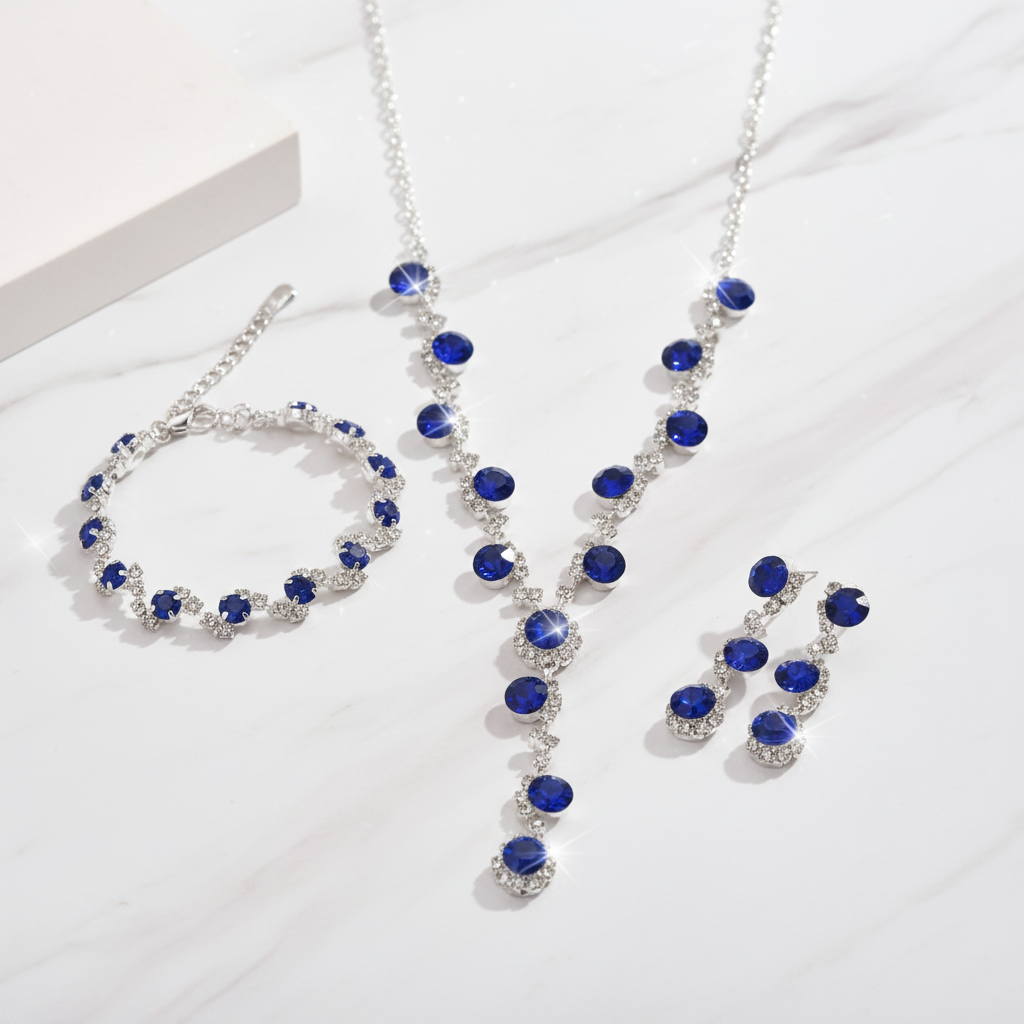 Blue Flat Lay