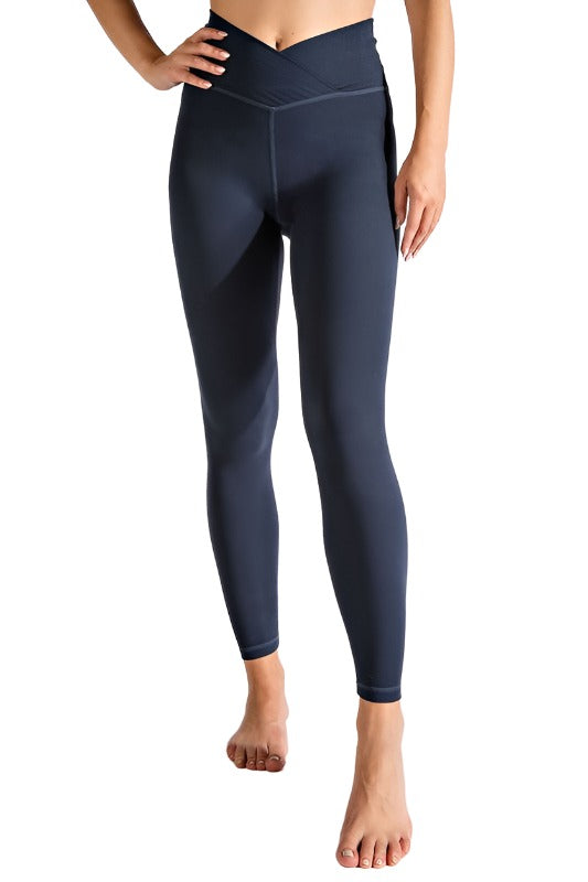 Yoga sports V Waist Full Length Leggings for women Activewear Rae Mode Nocturnal Navy S 