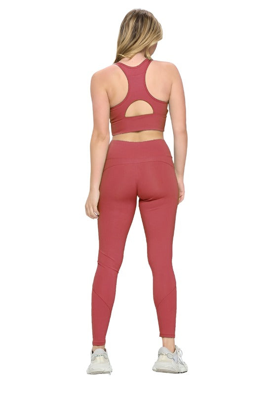 Yoga sets Two Piece Activewear Set with Cut-Out detail for fitness Activewear OTOS Active   