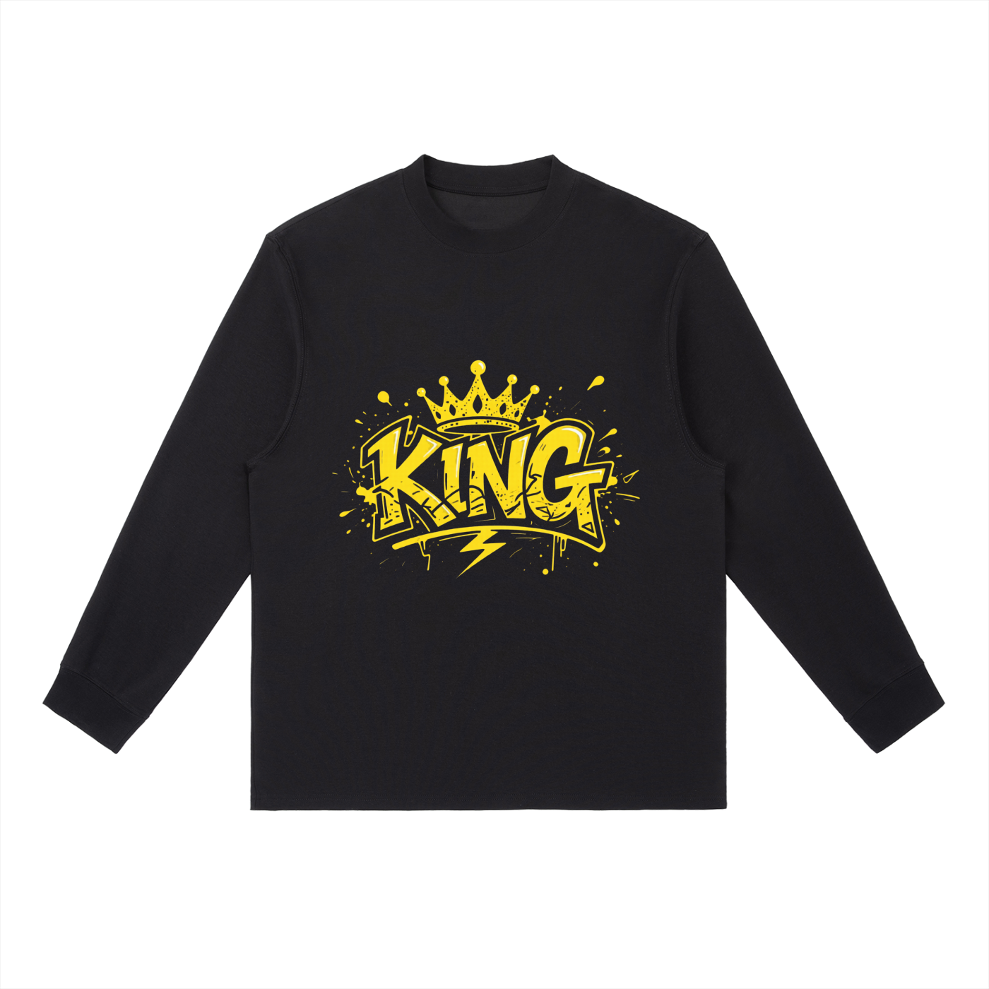The King Crewneck Long-Sleeve Tee