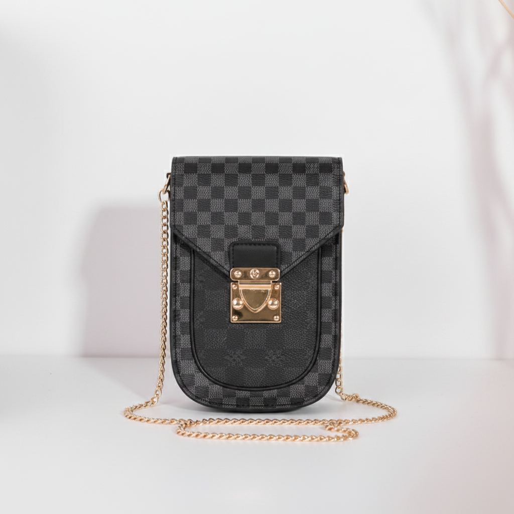 Retro Monogram Mini Crossbody Phone Bag