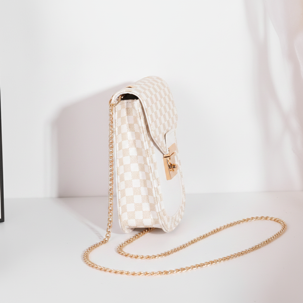 Retro Monogram Mini Crossbody Phone Bag