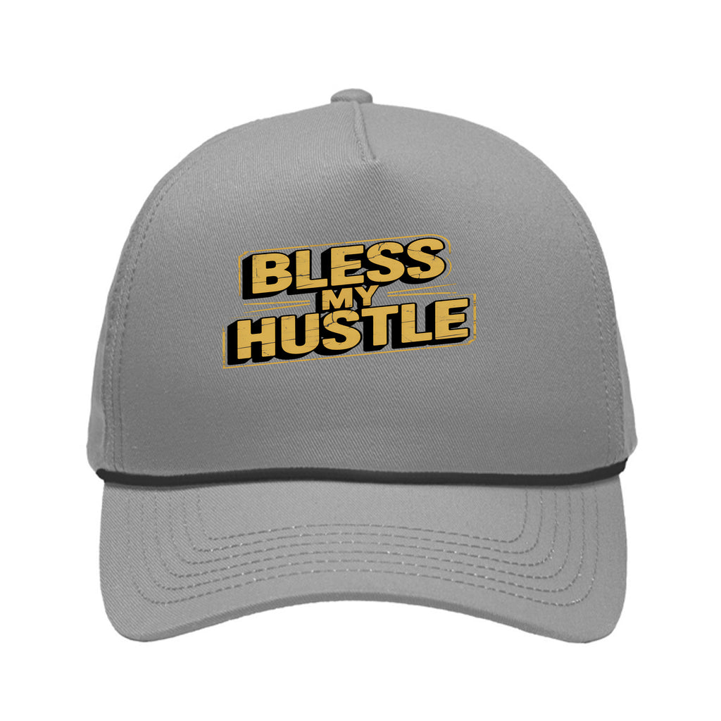 Built to Hustle Hat | Structured Snapback Cap – Grey - SP1300 - FRONT