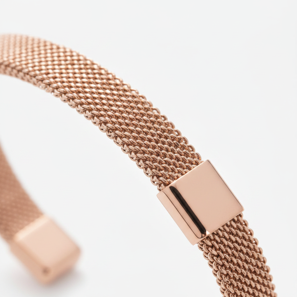 Rose gold macro