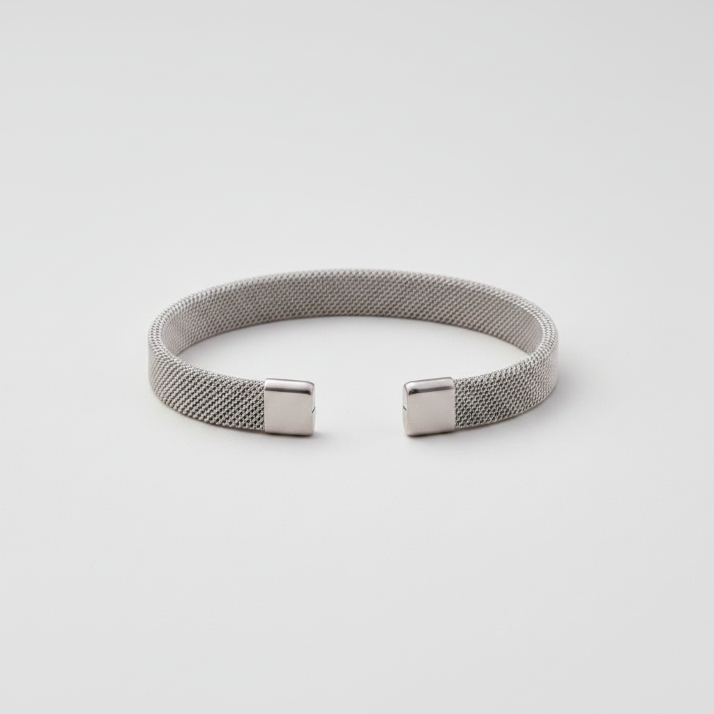 Silver flat lay