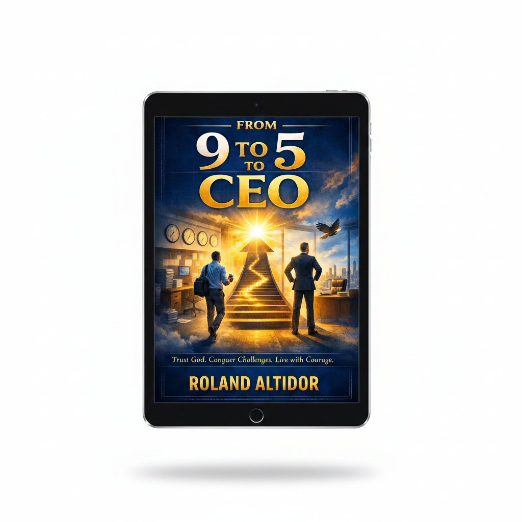 From 9 to 5 to CEO – Tablet Mockup
